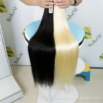Silky Straight Wholesale Raw Virgin Natural Cuticle Aligned 100% Original Brazilian Human Hair Bundles Weave